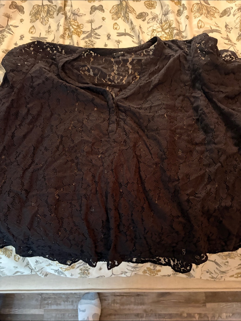 Torrid Black Lace Women’s Top - Elegant Sheer Style